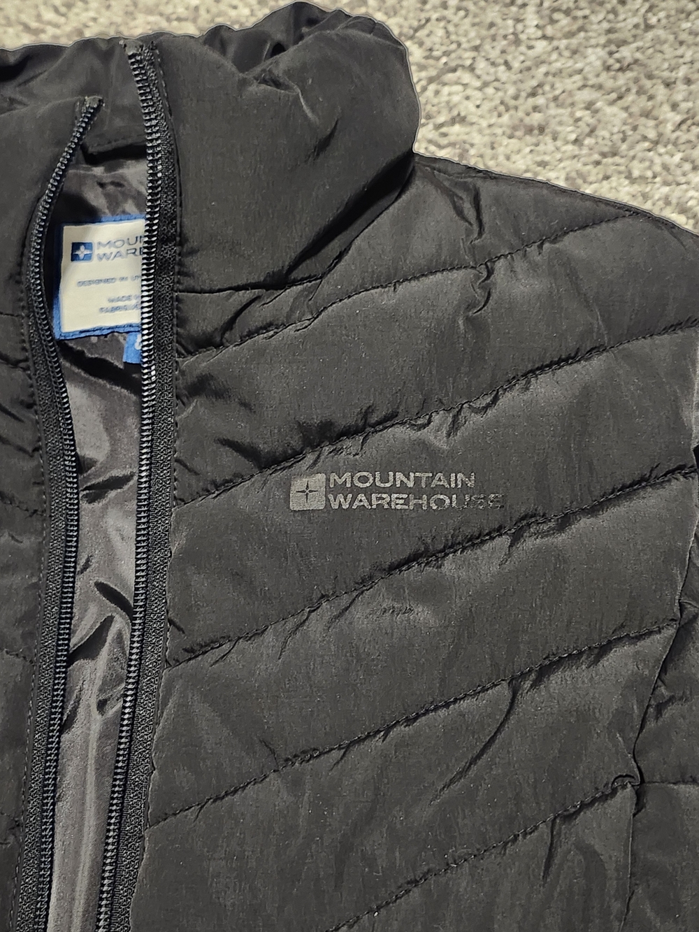 Puffer Vest Women's Black Quilted Insulated Mountain Warehouse